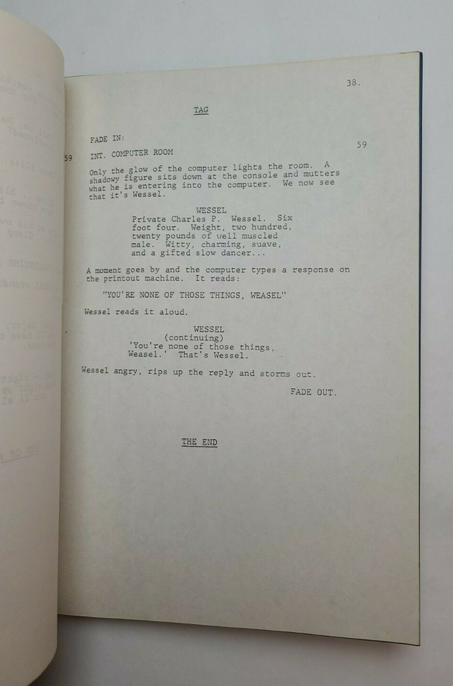AT EASE / Arthur Julian 1982 TV Script, created by John Hughes "Computer Dating"