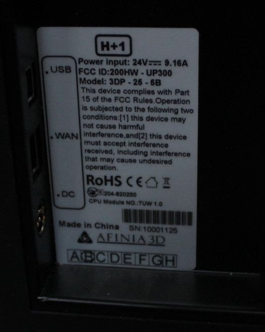 Afinia H+1 3D Printer