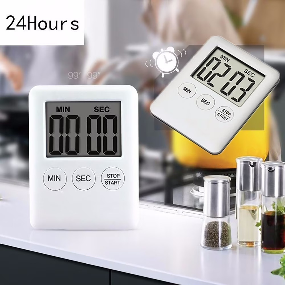 Large LCD Digital Kitchen Cooking Timer Count-Down Up Clock Loud Alarm Magnetic