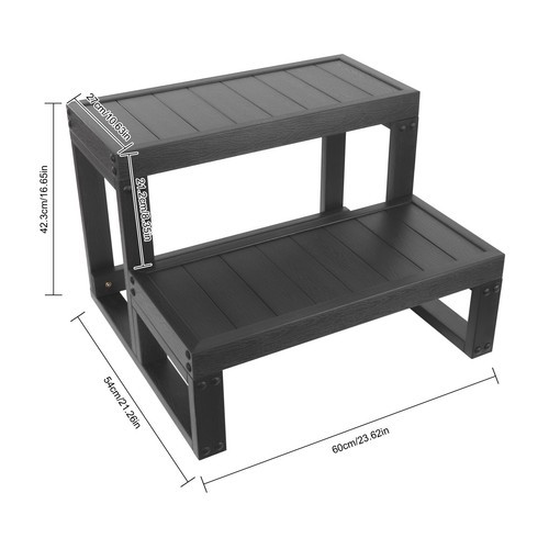 2-Steps Tub Steps Spa Steps Hot Tub Stairs Ladder Floorstanding ﻿Rectangular