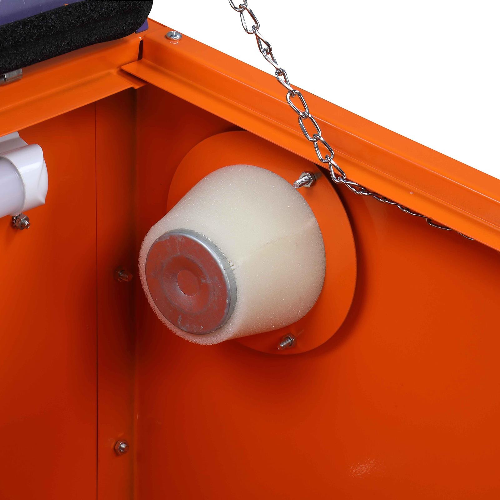 25 Gallon Bench Top Air Sandblasting Cabinet Sandblaster Blast Large Orange