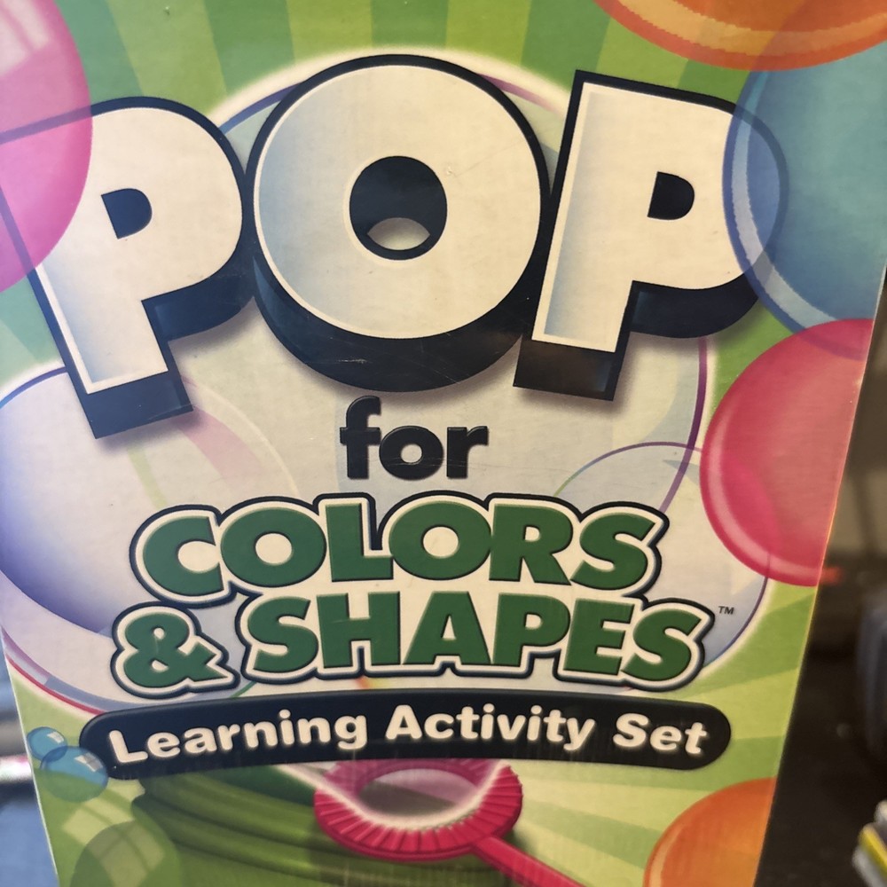 Learning Resources Pop For Color And Shapes Learning Activity Set Reusable New