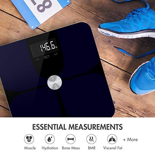 Tenergy Digital Weight Scale LCD Smart APP Body Scale w/ ITO Technology