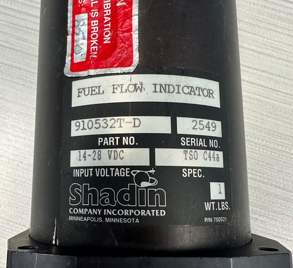 Shadin Fuel Flow pn: 910532T-D