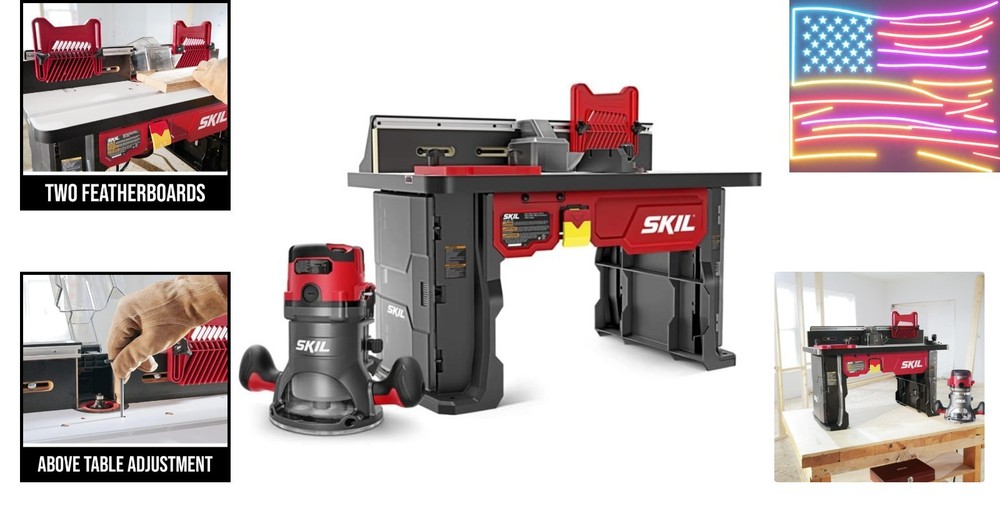 RT1323-01 Router Table and 10Amp Fixed Base Router Kit