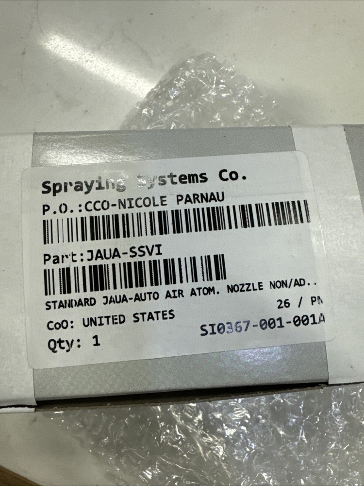 Spraying Systems Nozzle JAUA-SSVI
