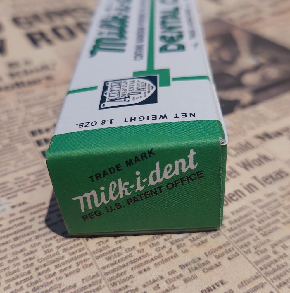 WW2 US Milkident Toothpaste Box - reproduction