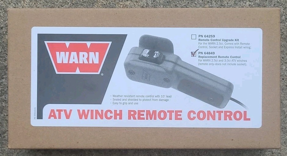 Warn 64849 Atv Winch Remote Control Replacement For 2.5ci and 3.0ci