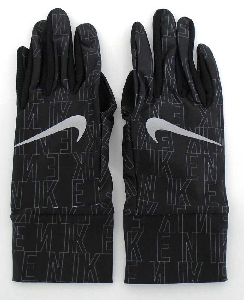 Nike Lightweight Tech Gloves Women's Medium Black/White/Silver