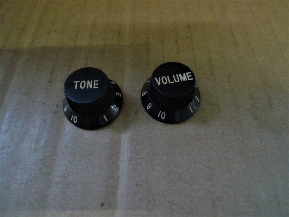 2 Ibanez Plastic Control Knobs Push on Type BLACK 4KB1SF2B fits GRG150 & others