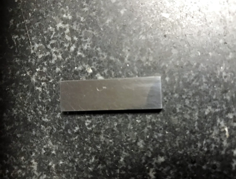 .1000 CARBIDE GAGE BLOCK Grade 2 Rectangular SOLID CARBIDE WRINGS TOGETHER WELL