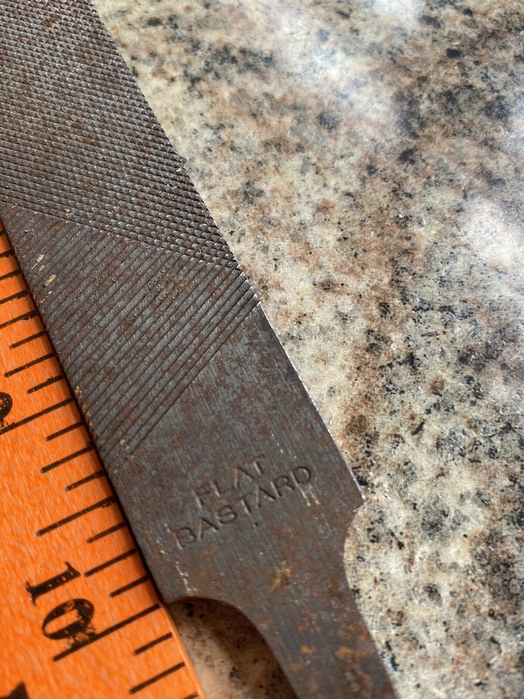 NICHOLSON 10" FLAT BASTARD FILE Made in USA Hand Tool Workshop