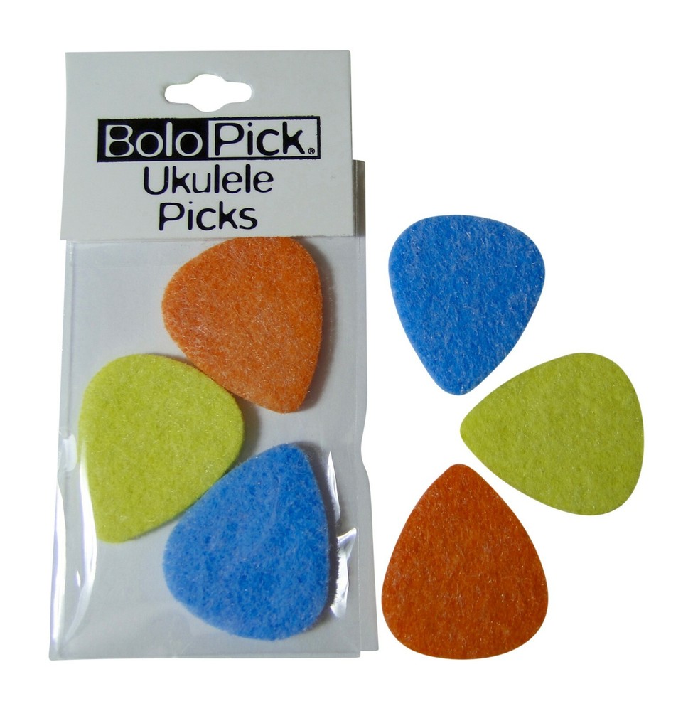 BoloPick Felt Pick for Ukulele 6 Pack Fully Bright