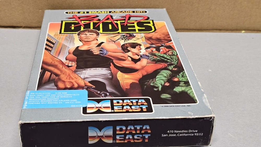 Big Box Software Data East Bad Dudes