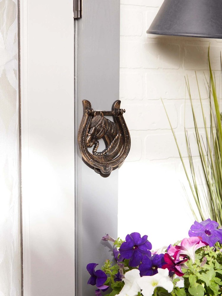 HORSESHOE DOOR KNOCKER CAST IRON