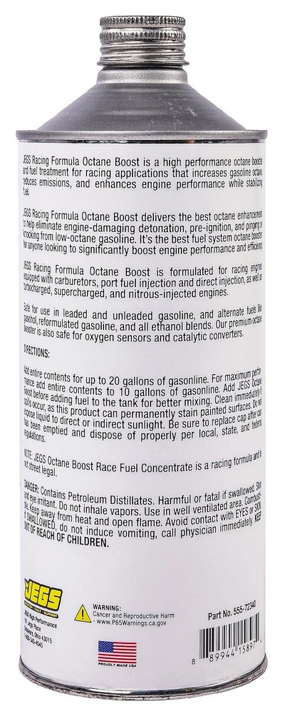 JEGS 72340 Octane Boost [32 oz. Bottle]
