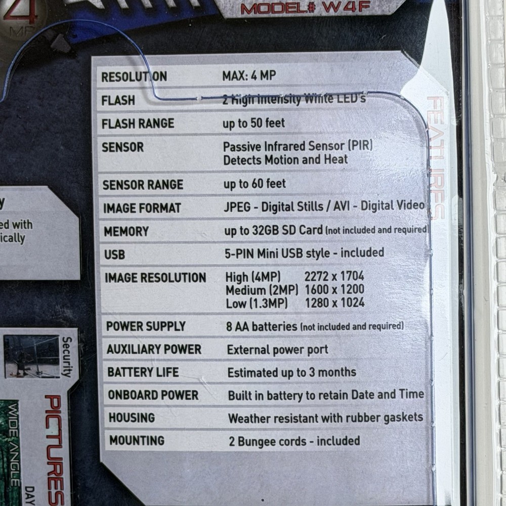 Wildgame Innovations Micro White 4MP Digital Scouting Camera Model W4F