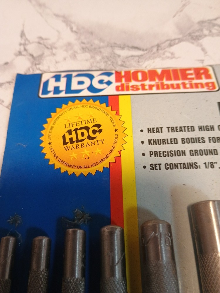 HDC 9 PIECE HOLLOW PUNCH SET