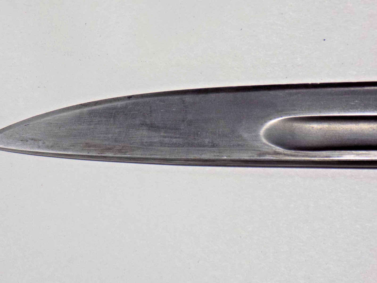 A++ P1907/7907 British Crown-Sanderson Enfield WW1 Bayonet W/Mk1 LeatherScabbard