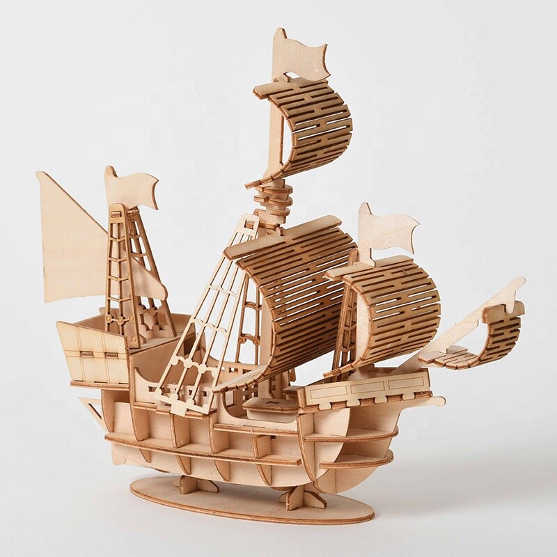 Sailing Ship 3D Wooden Puzzle Models