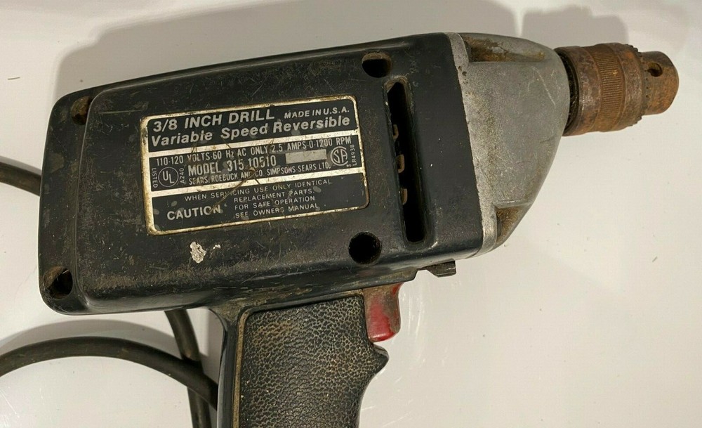 Sears Craftsman 3/8 Inch Variable Speed Reversible Model 315.10510. Tested