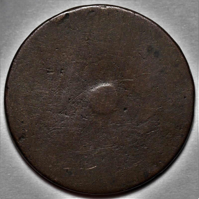 1798 Draped Bust Large Cent - Stamped - US 1c Copper Coin