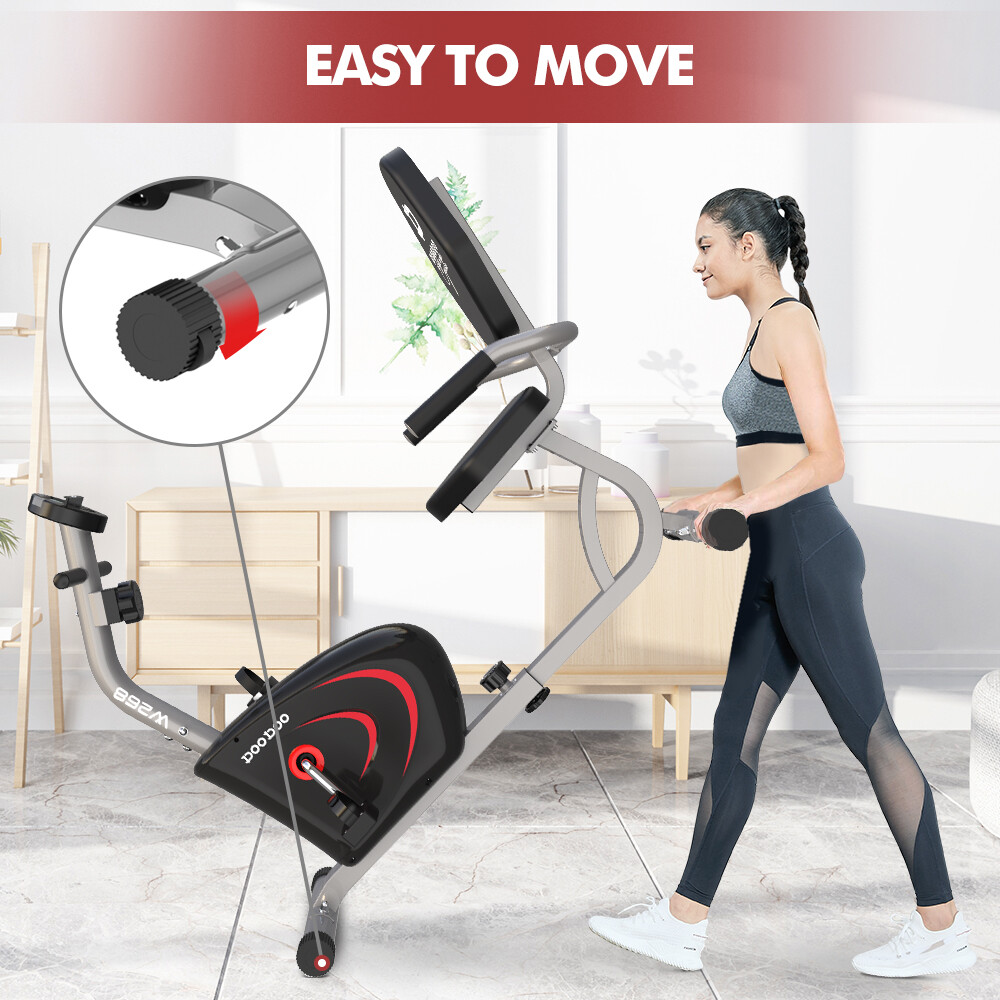 Recumbent Exercise Bike Fitness Stationary Bicycle Cardio Workout Indoor Cycling