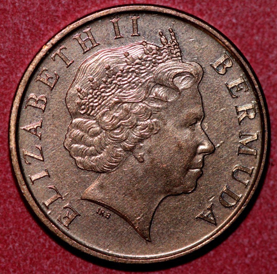 Bermuda 2000 cent Wild Boar-Foreign Coin 19mm
