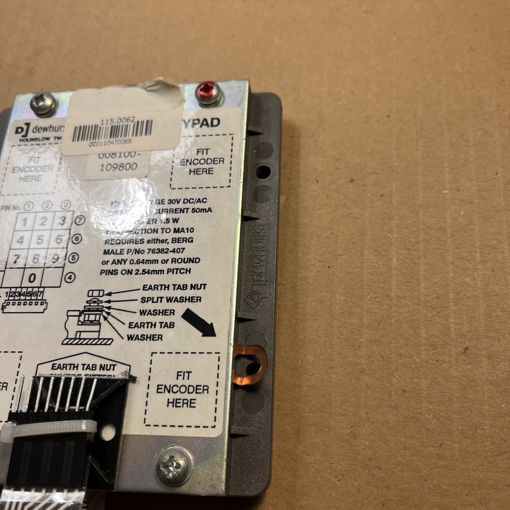 Dewhurst Keypad MA10 Numeric Keyboard From Luke