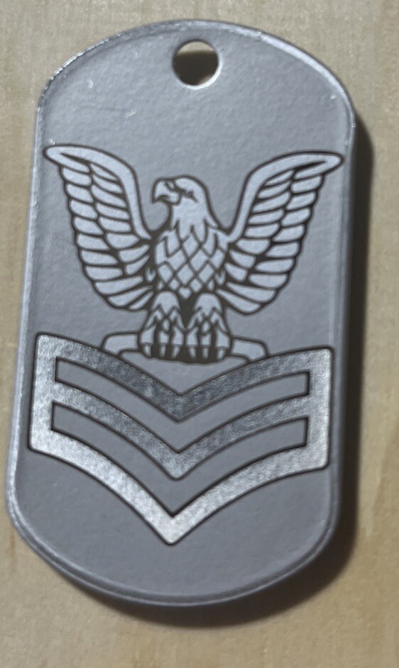 Navy First Class FCPO Dog Tag