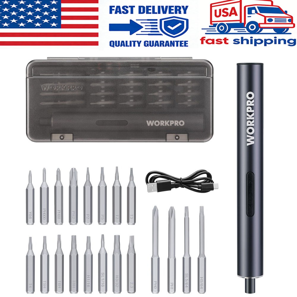 WORKPRO Mini Electric Screwdriver High-Quality Precision Bits for Phone Camera