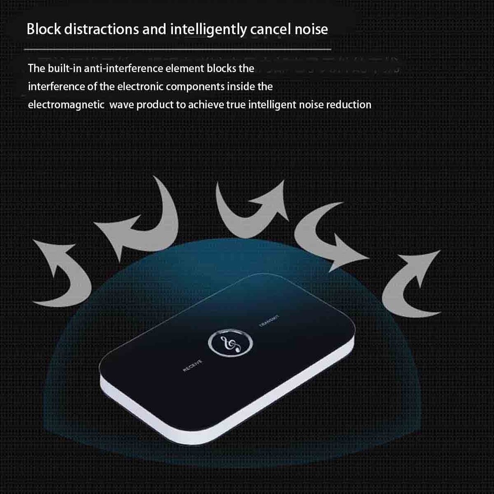 2-in-1 stereo wireless audio adapter Bluetooth receiver transmitter