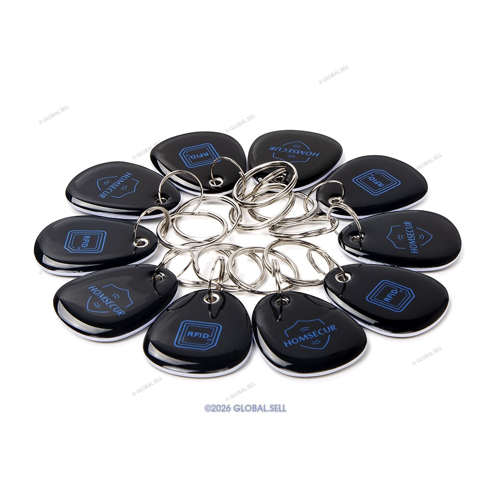 HOMSECUR Access Control Reader With 10pcs KeyFobs App Manage Unlocking Records