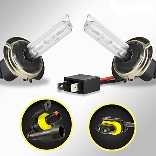 HID Xenon Replacement Bulbs (1 Pair) Diamond White H7 6000K