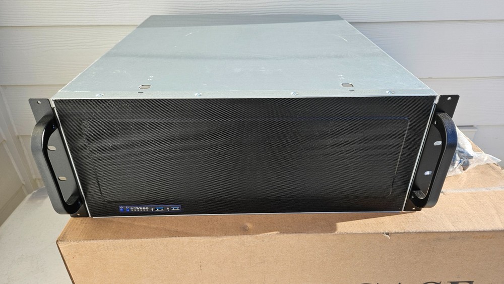 4U Rackmount Server Ai 19" Short Depth Chassis Computer Case 15-Drive Bays