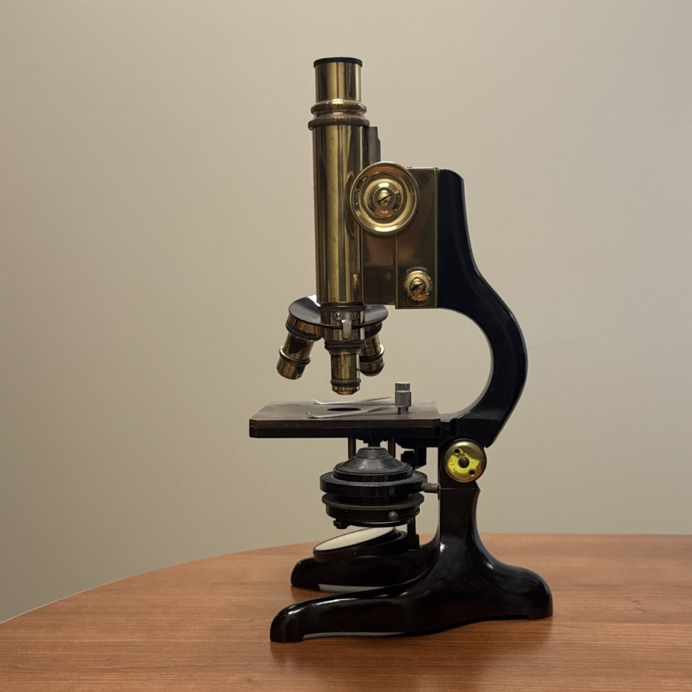 Antique Brass Ernst Leitz Wetzlar Microscope (~1923)