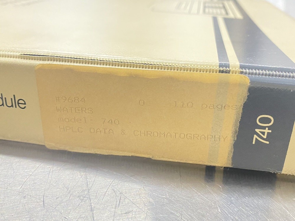 Waters 740 Data Module Chromatography - Users Guide / Instructions Manual