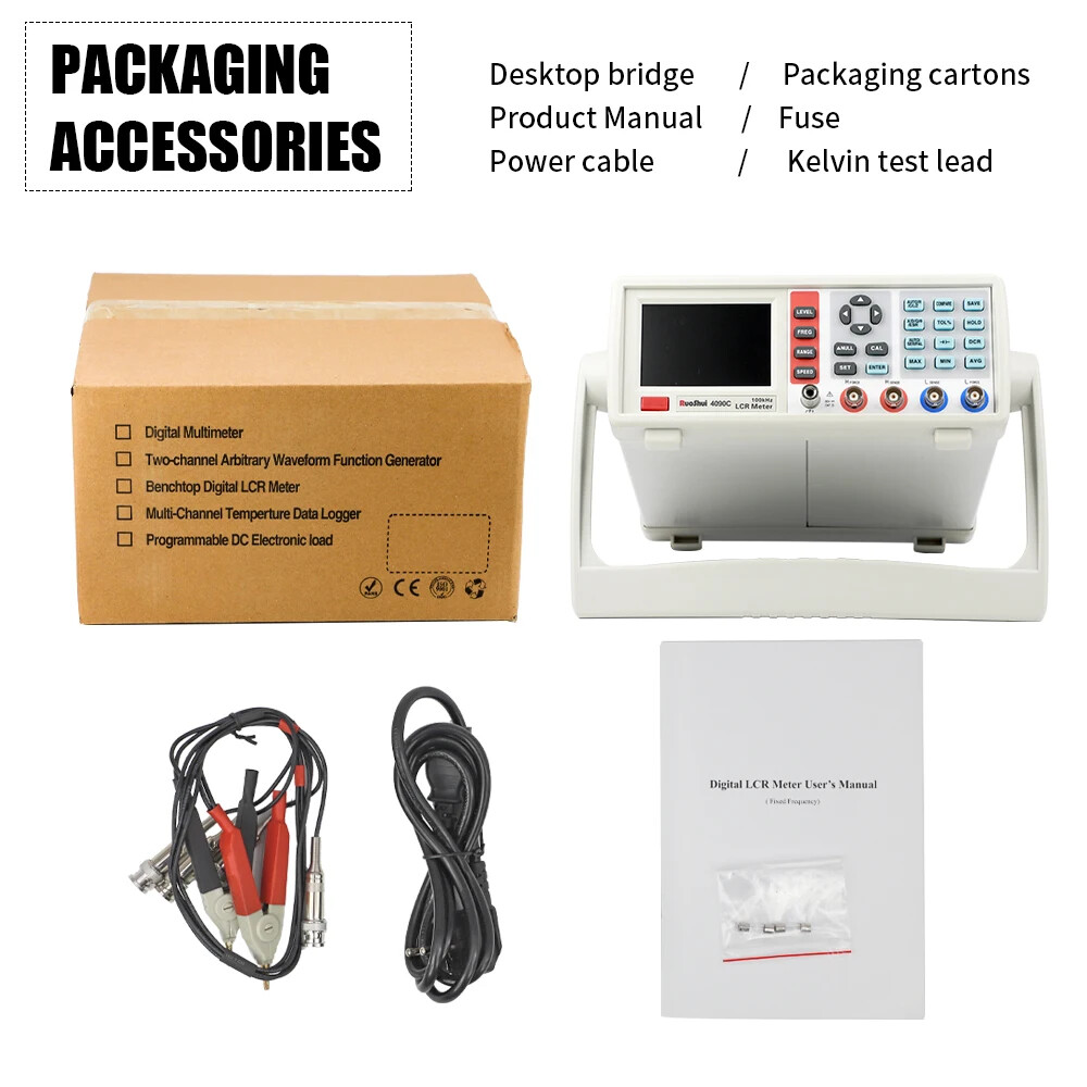 Digital LCR Meter Benchtop Capacitance Resistance Impedance Inductance Meter