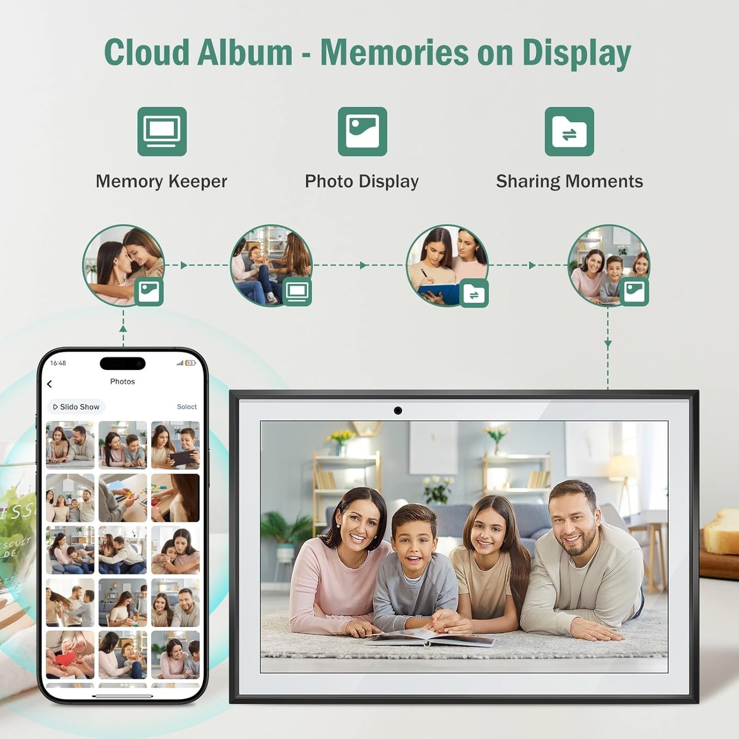 RROSKY WiFi Digital Calendar Smart Family Planner,Chore Charts, Achievement Rewa