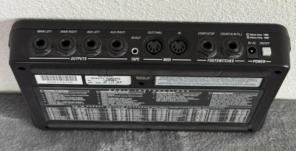 ALESIS SA-16 Drum Machine Rhythm Composer Tested Working Good Condition