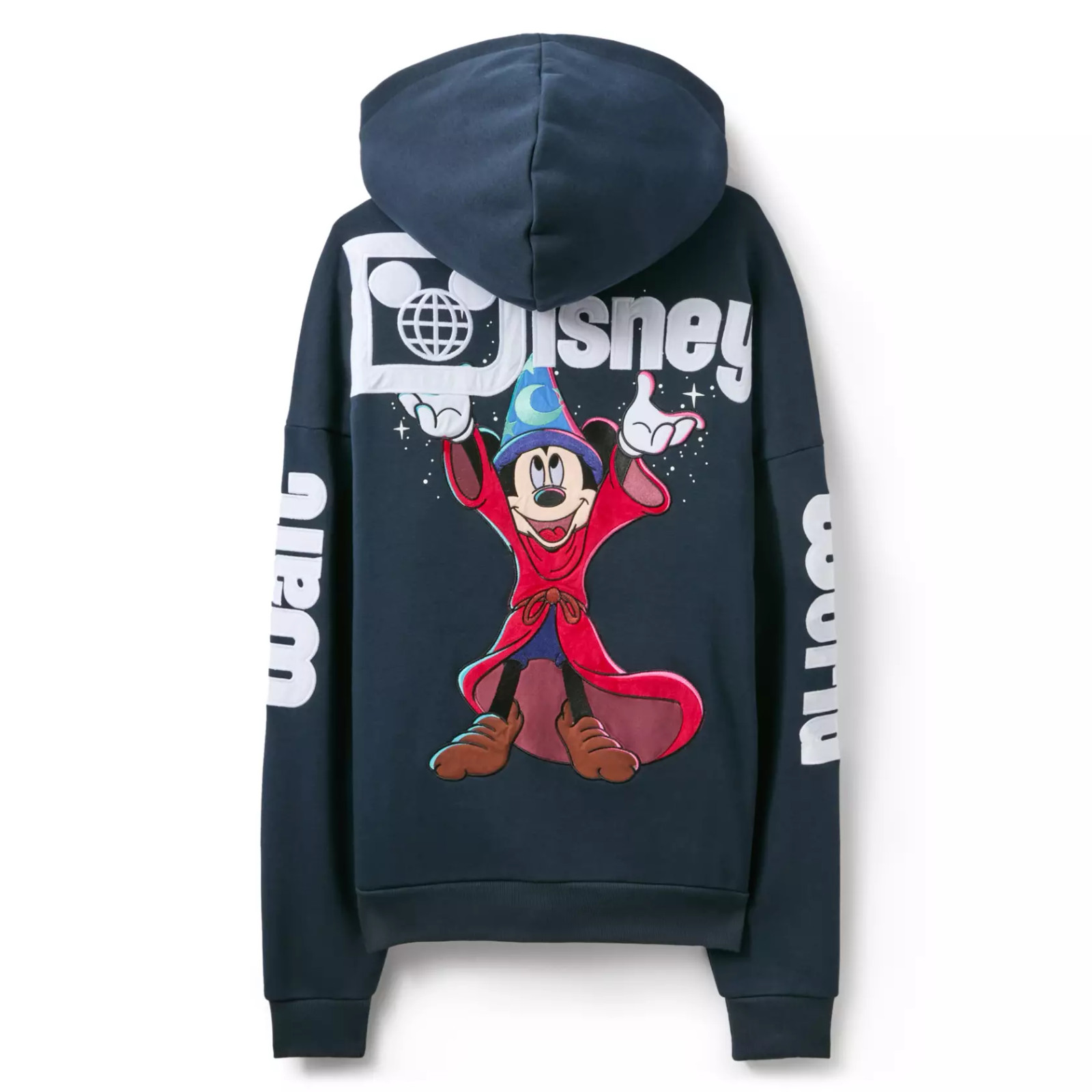Disney Parks Sorcerer Mickey Mouse Zip Hoodie Adult LARGE - Walt Disney World