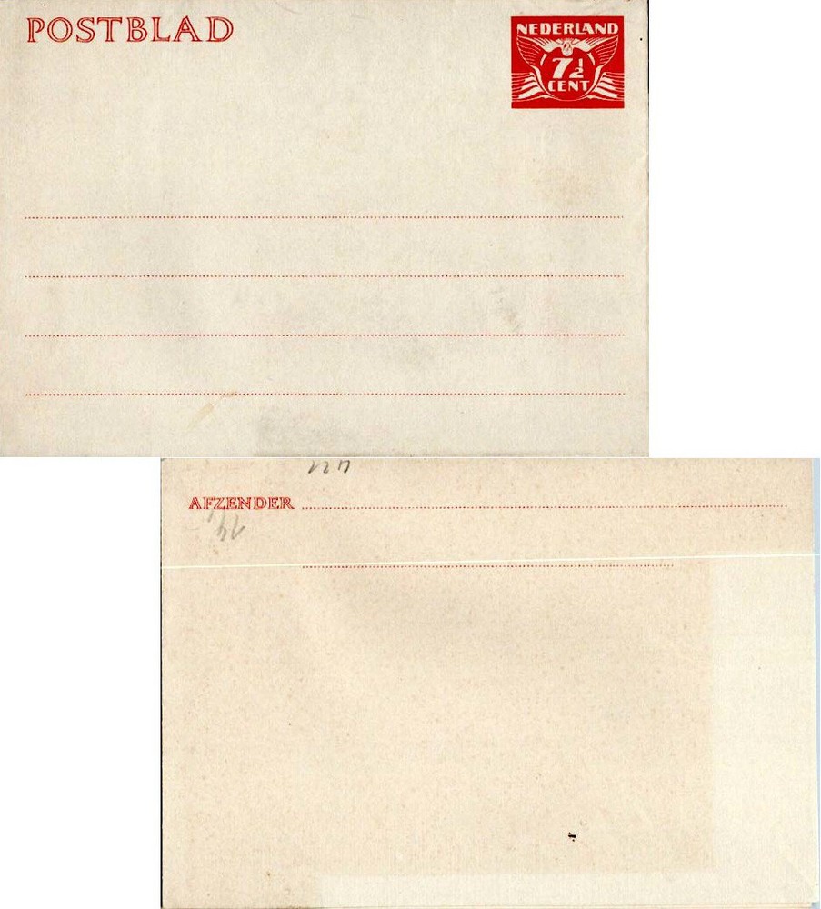 Netherlands Higgins & Gage 224 Unused.