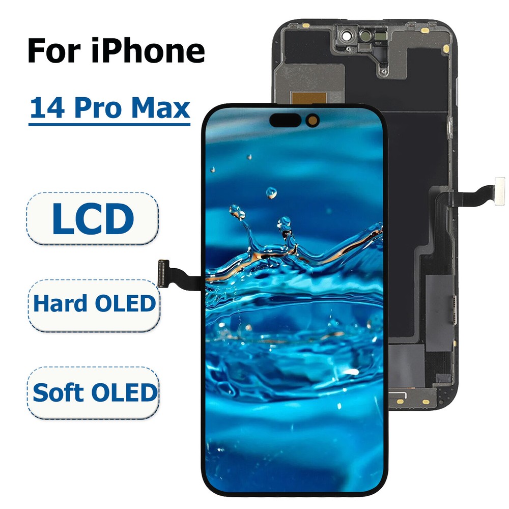 USA Soft OLED For iPhone 14 Pro Max LCD Display Screen Replacement Digitizer Lot