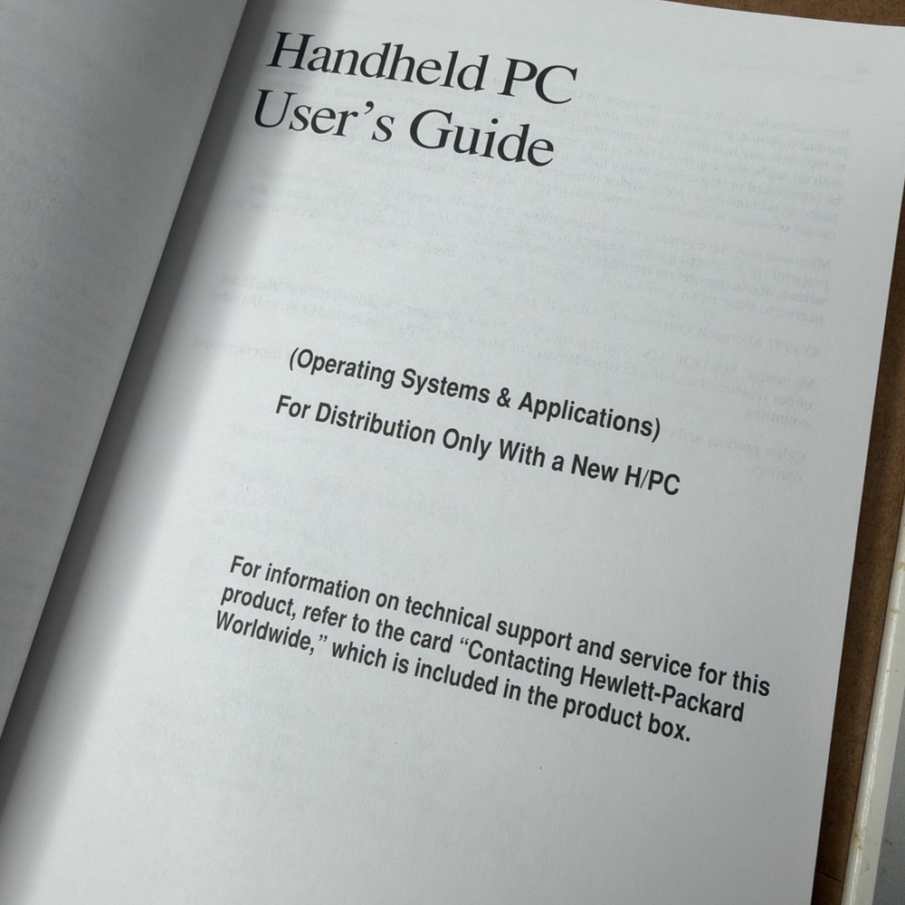 Microsoft Windows CE Handheld PC COA Disk Operating System Guide Manual Books