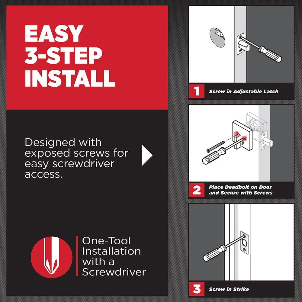 Kwikset Perth Keyed Entry Handle & Deadbolt Combo Pack