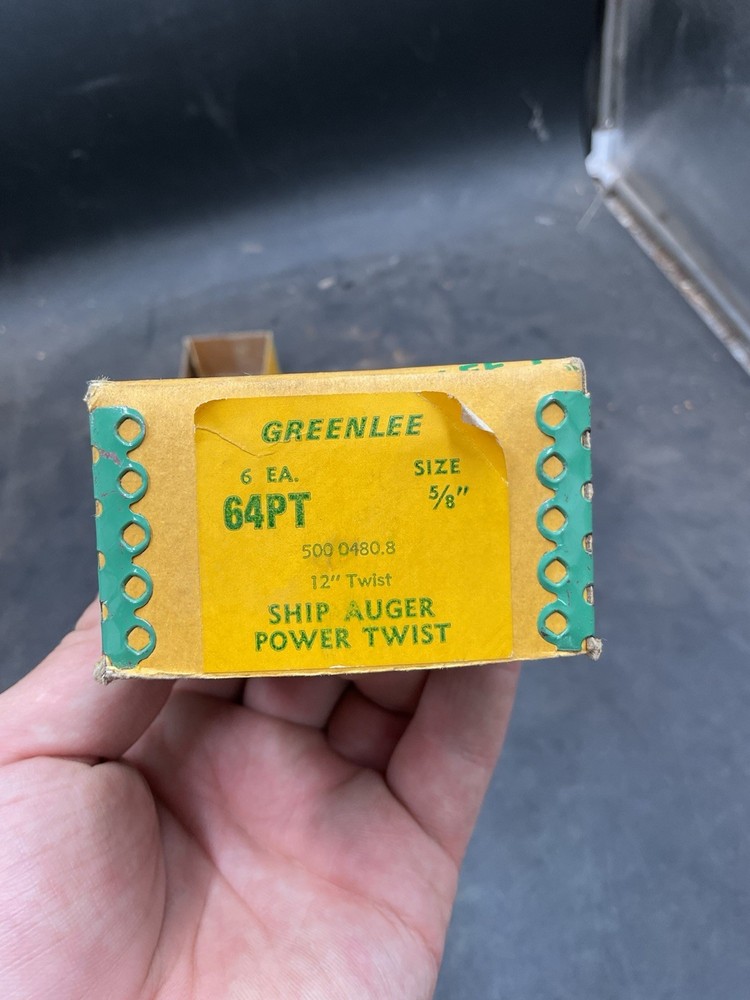 Vintage Greenlee Auger Bits 5/8 With Box