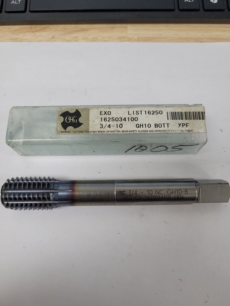 OSG Thread Forming Tap, Size 3/4”-10