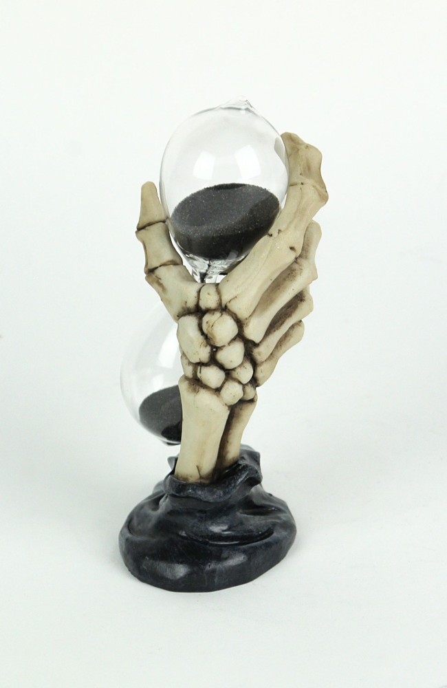 Creepy Skeleton Hand Bone Finish Hourglass Sand Timer