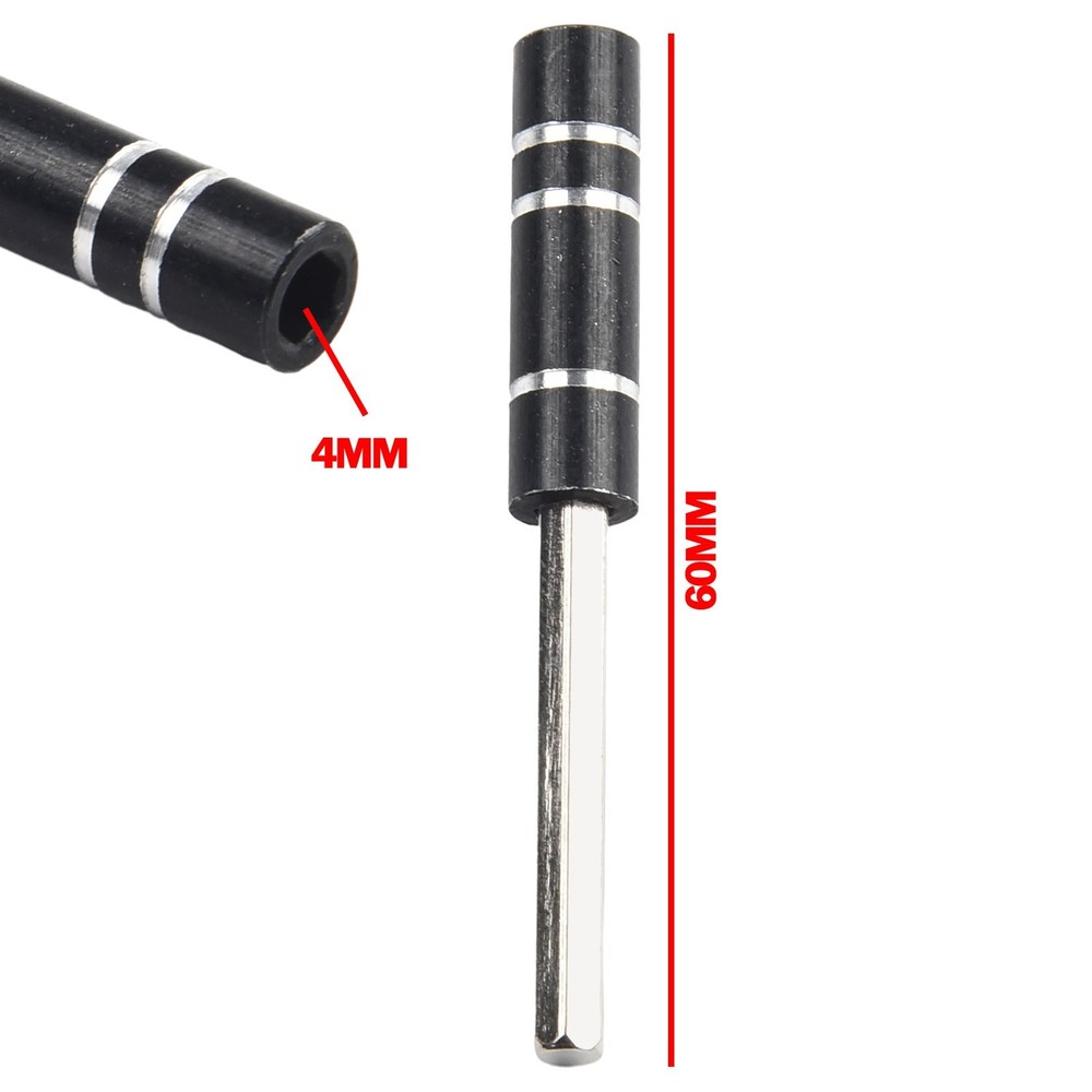 Screwdriver Extension Rod 4mm Hexagonal 60mm Length Easy Bit Replacement
