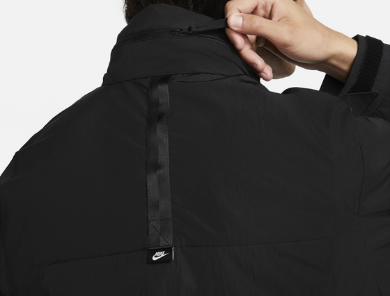 Nike M65 Premium Men's Full Zip Hooded Jacket Black Size S Small DC6770 010